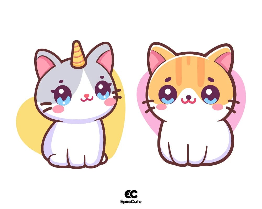 การ์ตูนน้องแมวตากลมโตน่ารัก น่ากอด - view 1