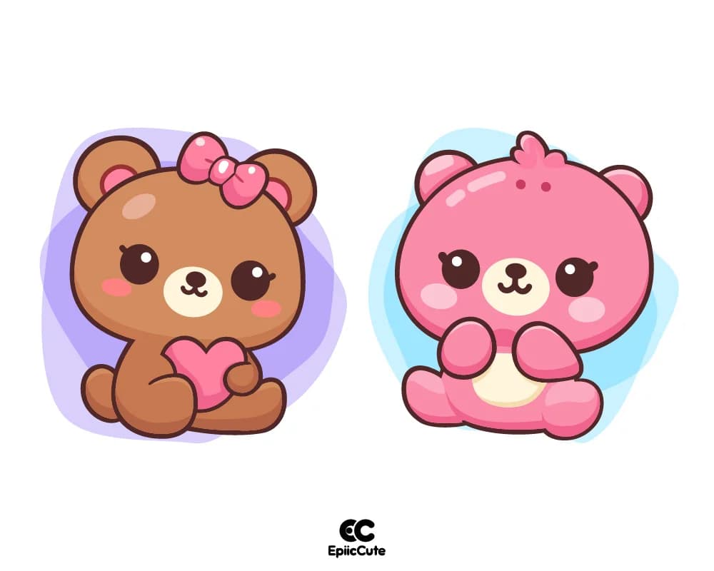 ตุ๊กตาหมีเวกเตอร์ น่ารักๆ ตัวนุ่มนิ่ม - view 1