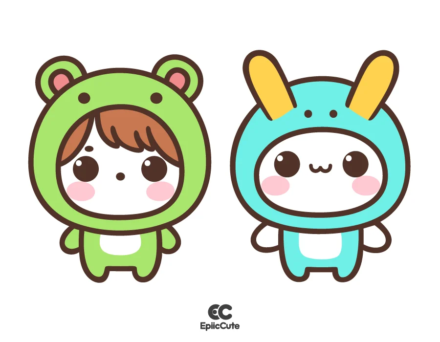 การ์ตูนเด็ก ใส่ชุดคอสเพลย์เป็นสัตว์แสนน่ารัก ตัวนุ่มนิ่มน่ากอดสุดๆ